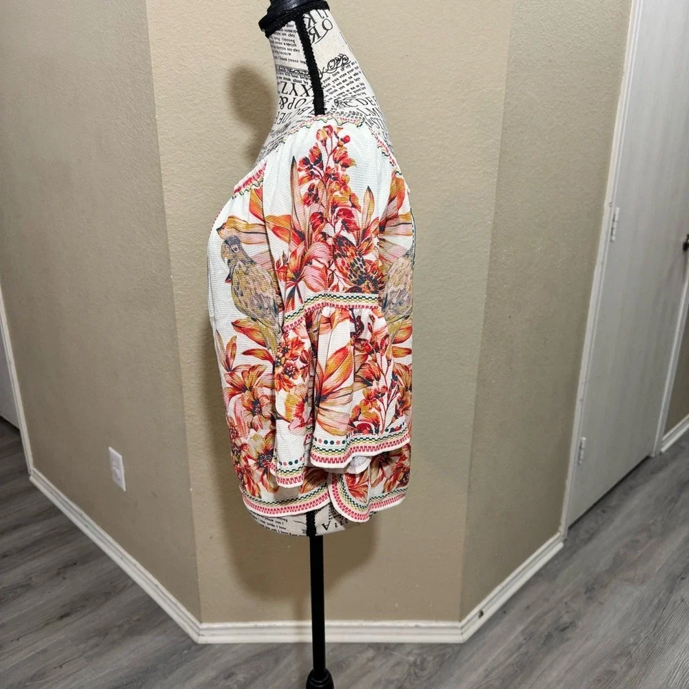 Jealous‎ Tomato Multicolor Floral Blouse